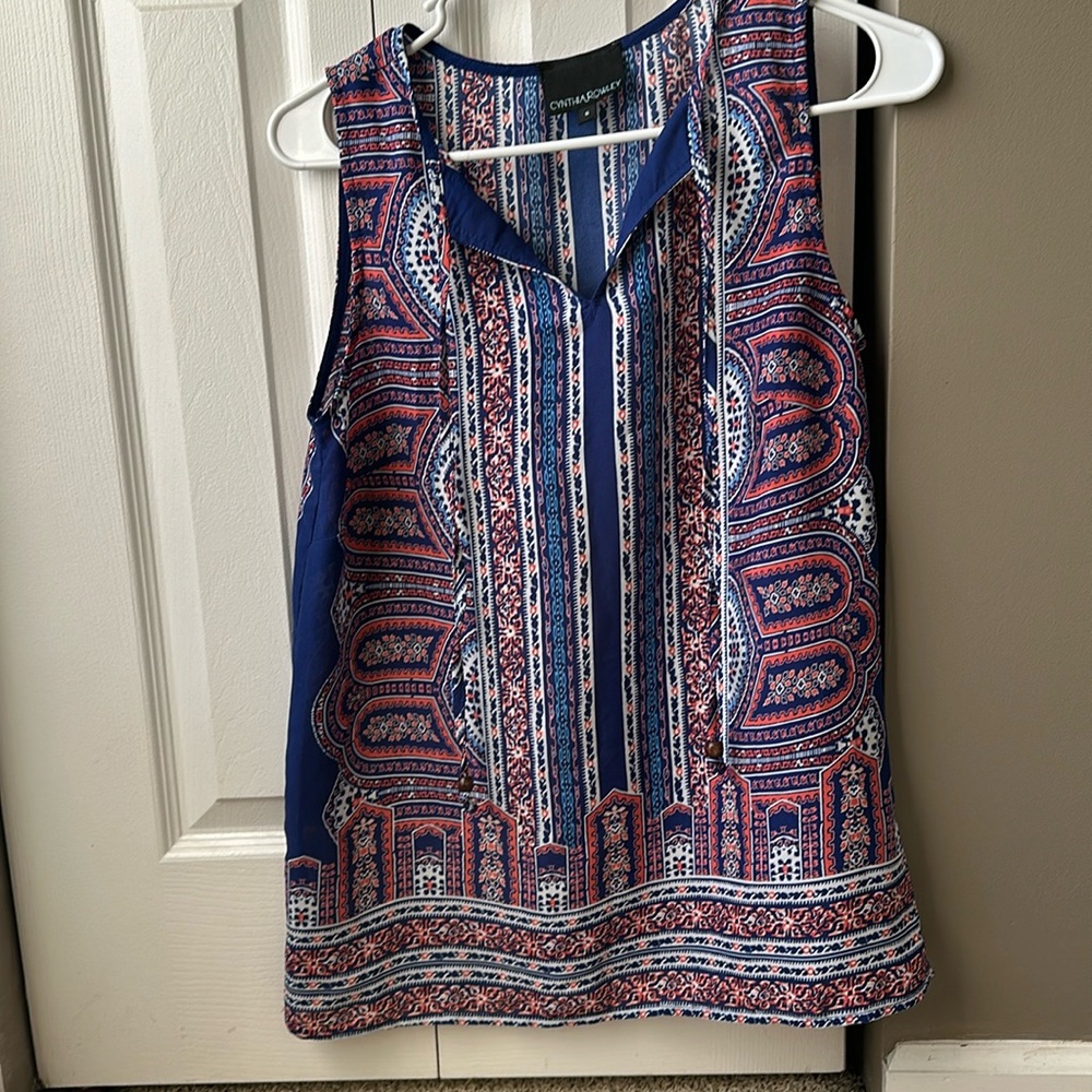 Cynthia Rowley sleeveless blouse